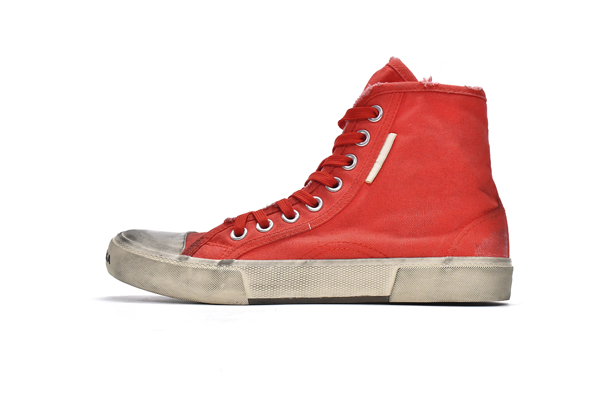 Balenciaga Paris High Destroyed - Red 688756 W3RC4 6090