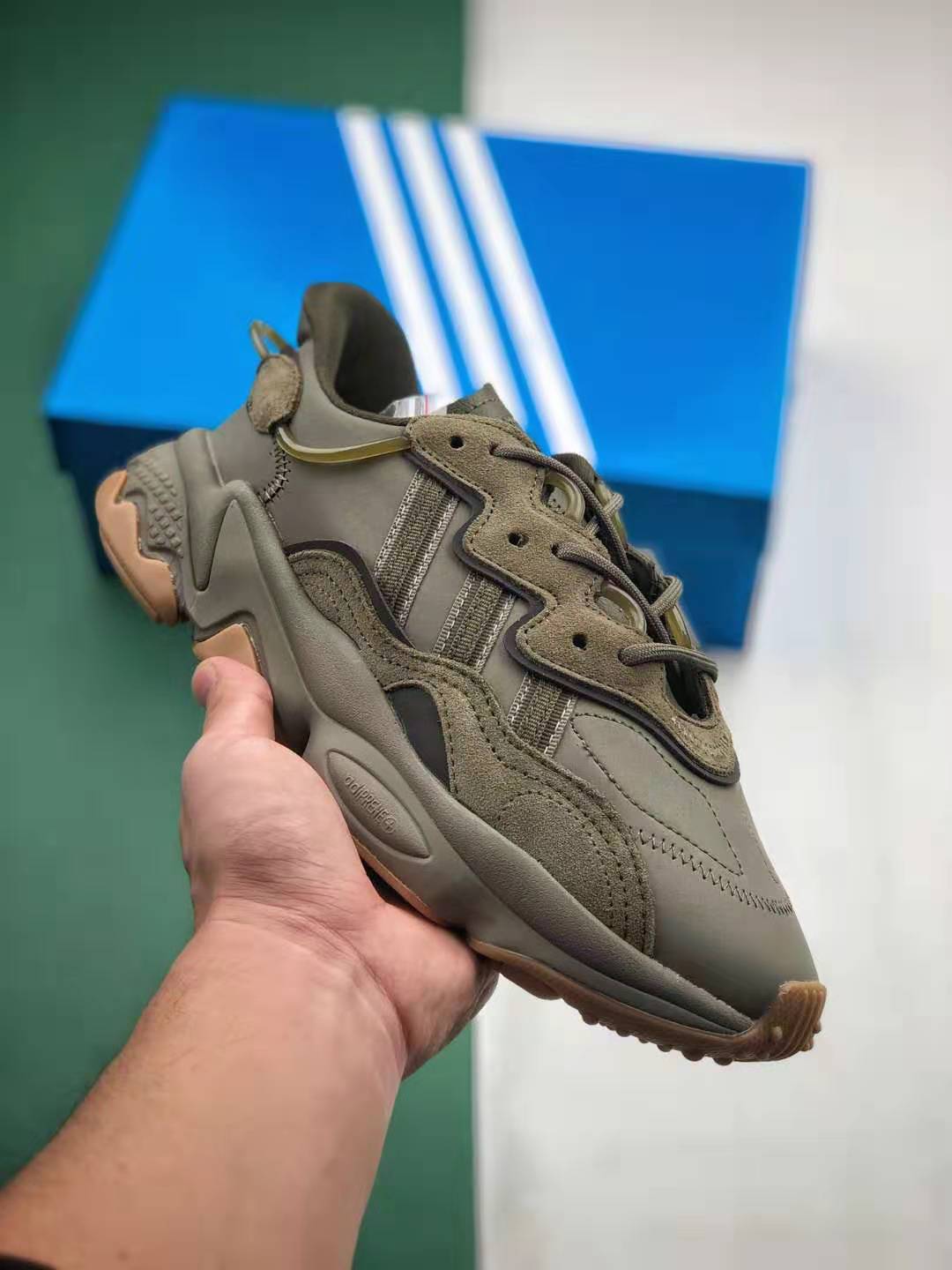 Adidas Ozweego Olive Green Unisex EE6461 - Shop Now!