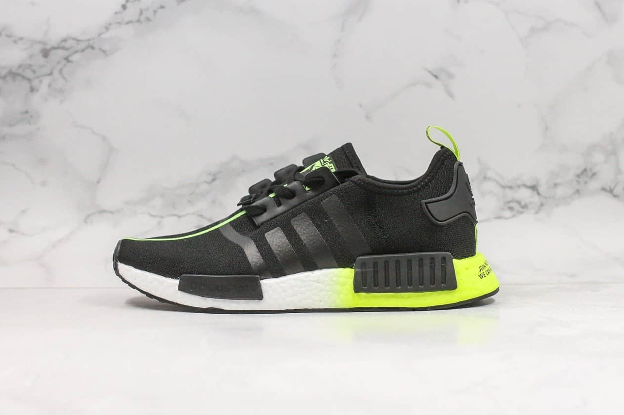 Adidas NMD R1 - Boost Core Black White Green FW2283 | Shop Now