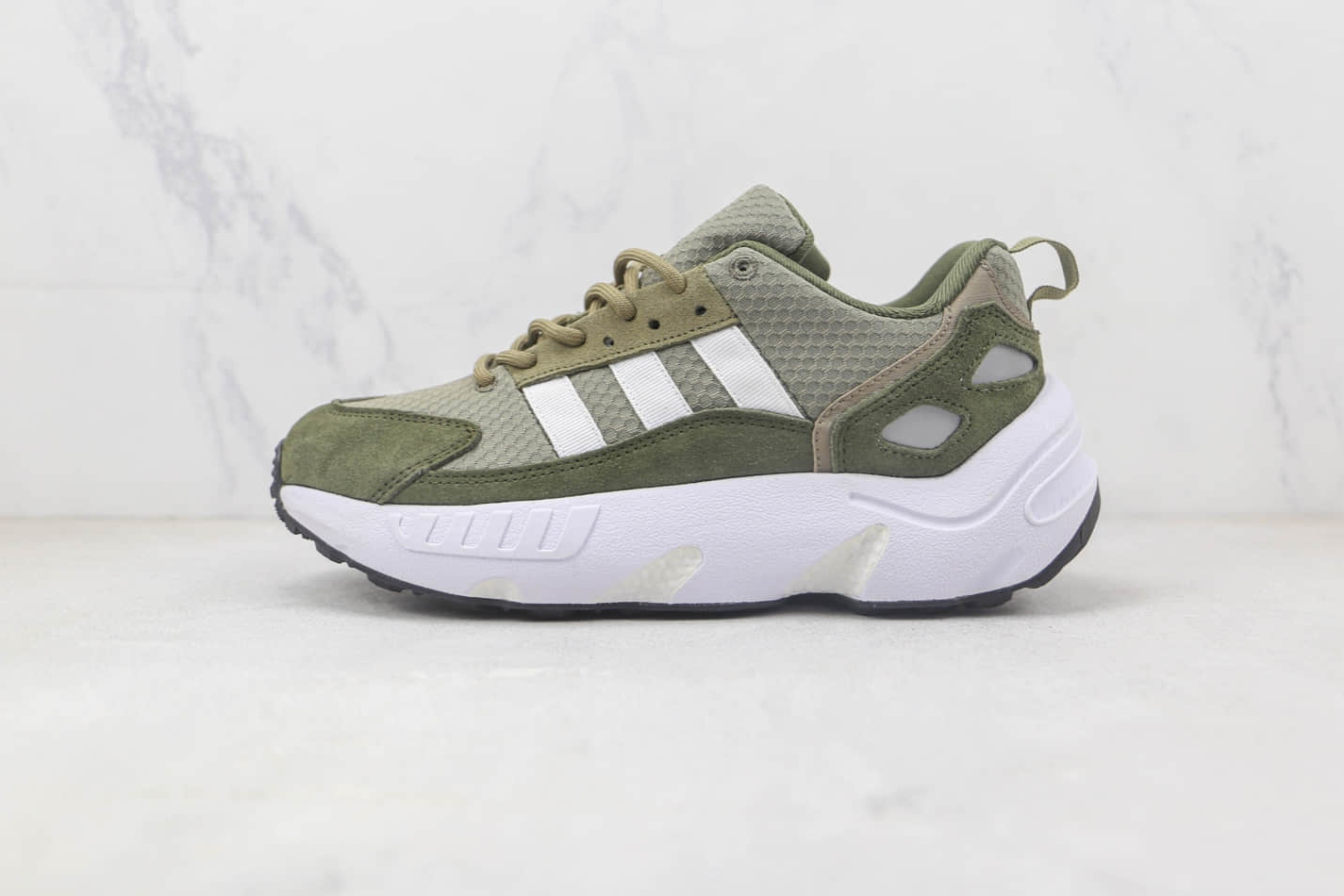 Adidas ZX 22 BOOST Orbit Green Cloud White Focus Olive Trainers