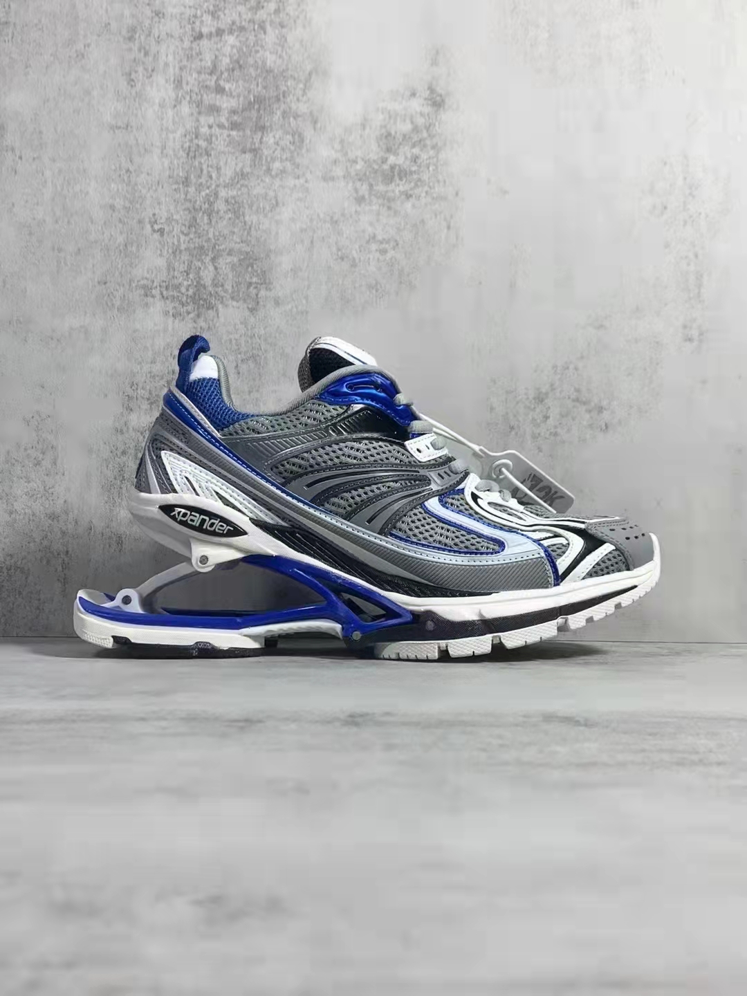 Balenciaga X-Pander 'Blue Silver' 653871 W2RA4 4012: Stylish and Unique Sneakers