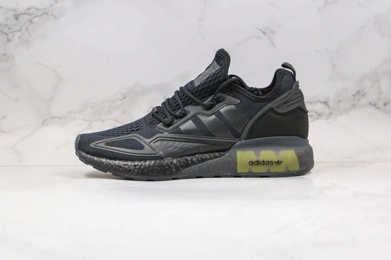 Adidas Originals ZX 2K Boost Black Solar Yellow - FV8453 | Shop Now!