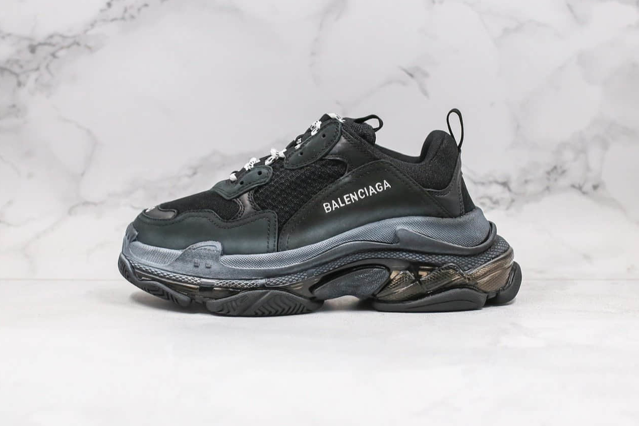 Balenciaga Triple S Sport Shoes Black | Latest Collection 2021