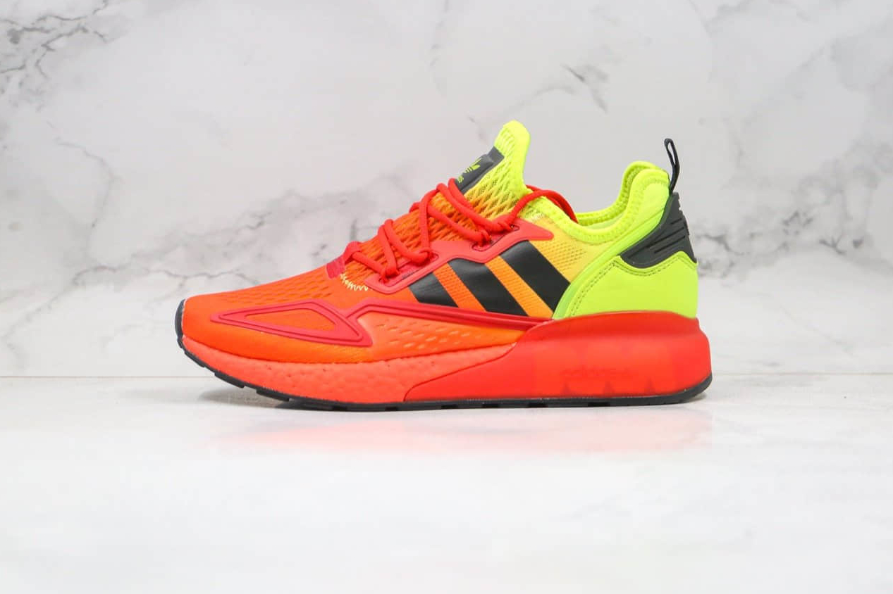 Adidas ZX 2K Boost 'Solar Yellow Red' FW0482 - Stylish and Comfortable Footwear | Limited Stock