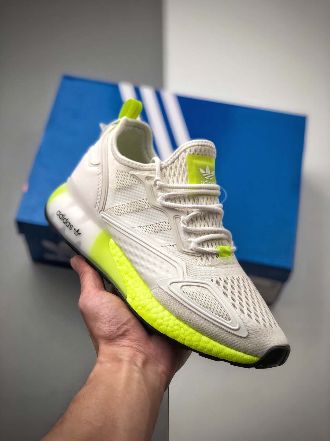 Adidas ZX 2K Boost 'White Solar Yellow' FW0480 - Stylish and Comfortable Footwear