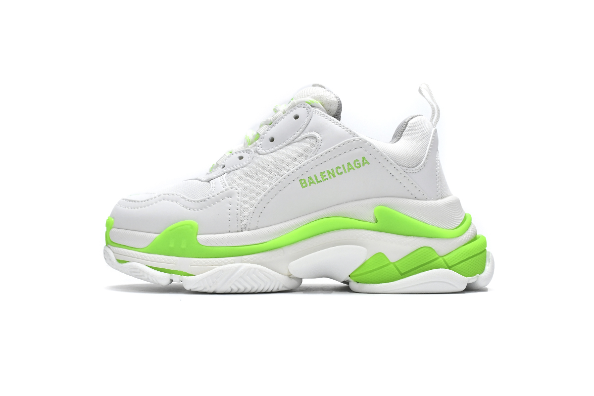 Balenciaga Triple S Sneaker 'White Fluo Green' 536737 W2CA3 3890