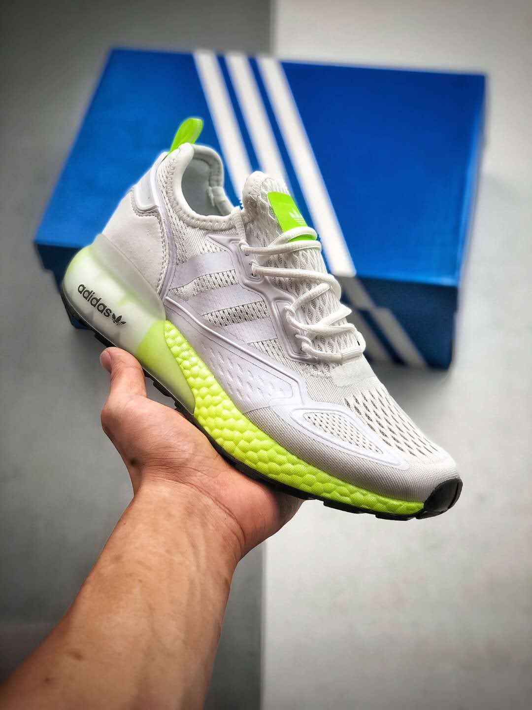 Adidas ZX 2K Boost Cloud White Solar Yellow FW0480 - Trendy and Comfy Footwear