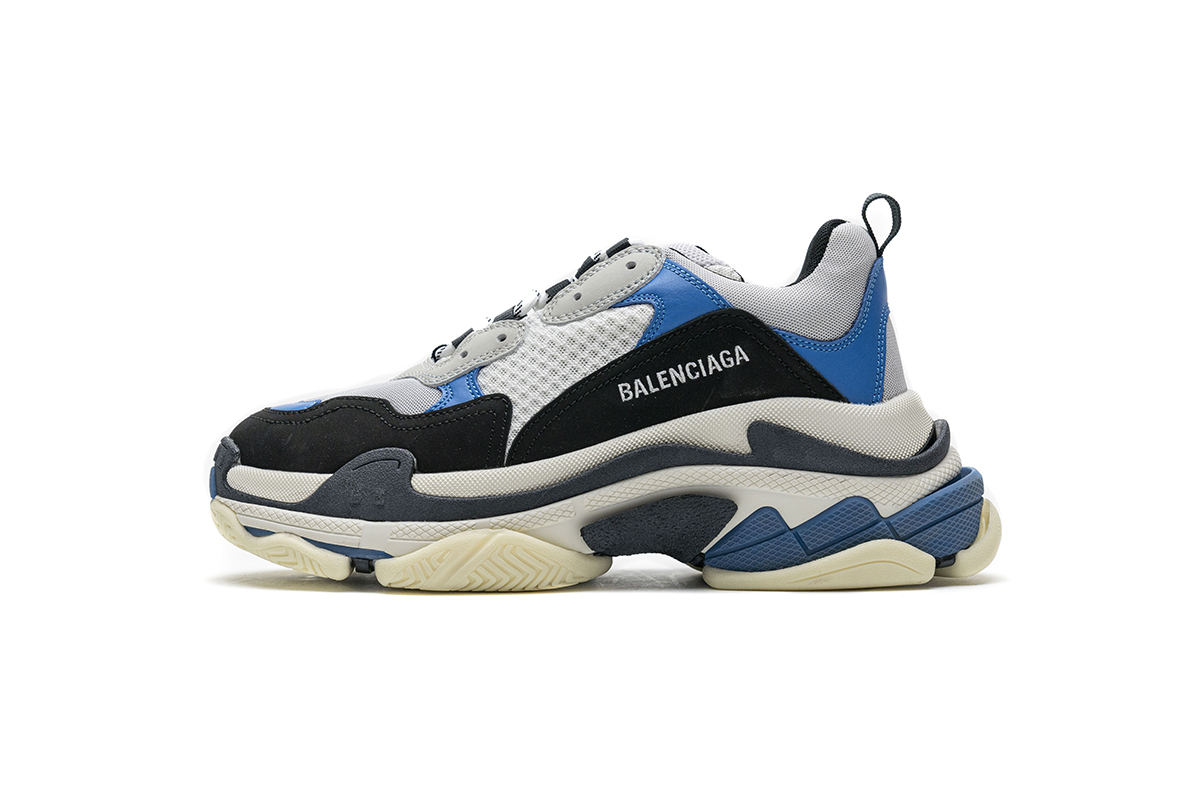 Balenciaga Triple S Black Grey Blue 541624 W06E2 7080 | Shop Now!