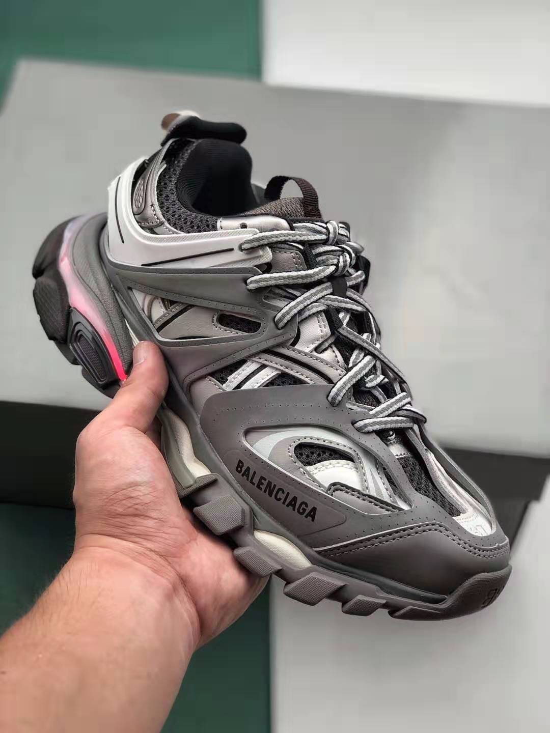 Balenciaga Track Sneaker 'Grey White' 542023 W1GB7 1214