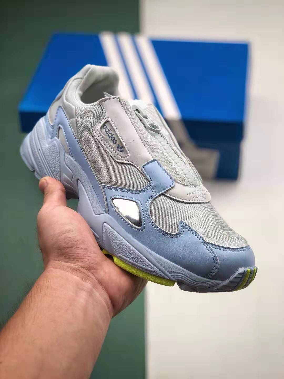 Adidas Falcon Zip 'Glow Blue Volt' EF1969 - Stylish Sneakers for Men and Women