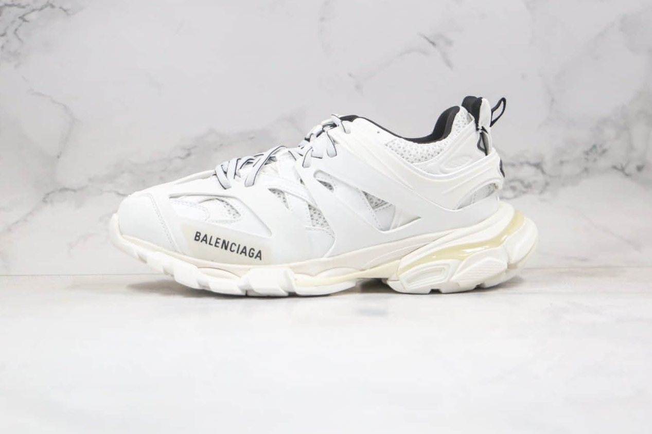 Balenciaga Track White Black 542436W3AC19010 - Stylish And Sleek Footwear