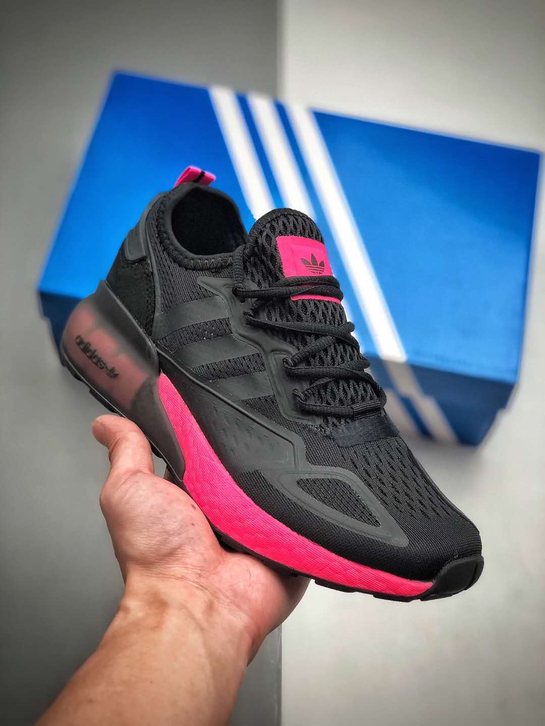 Adidas ZX 2K Boost 'Black Shock Pink' FV8986 - Stylish and Comfortable Footwear
