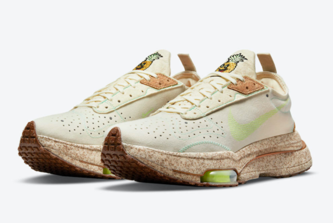 Nike Air Zoom Type 'Happy Pineapple' Coconut Milk/Lime Glow-Green Glow DC5632-100 - Energize Your Style with Vibrant Colors and Tropical Vibes!