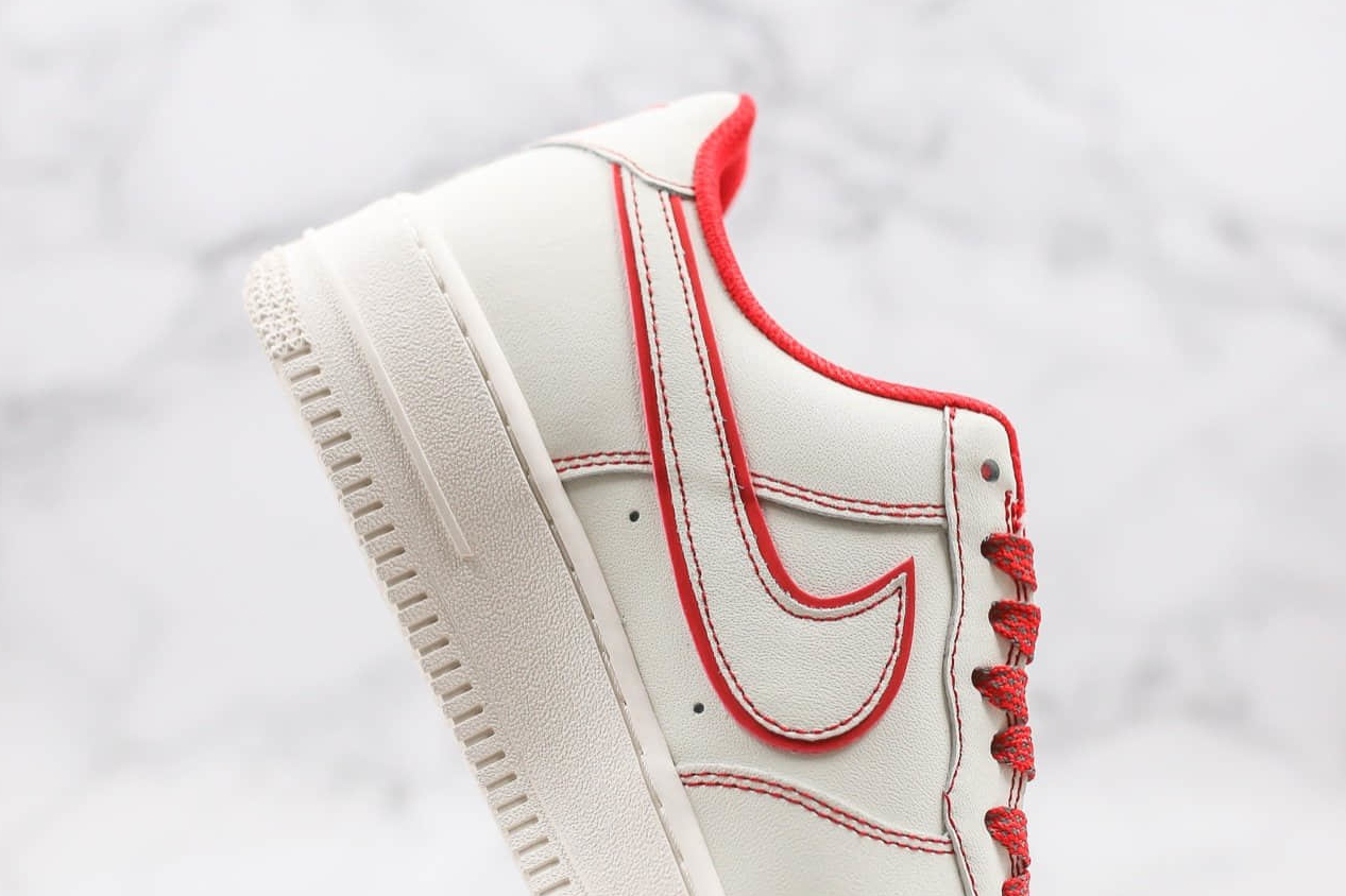 2020 Nike Air Force 1'07 LV8 3M White Red 315122 707 - Stylish Sneakers for Men