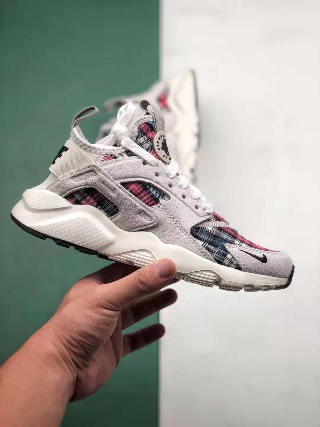 Nike Air Huarache Run Ultra White Grey Black Pink AH6809-106 - Trendy and Comfortable Footwear