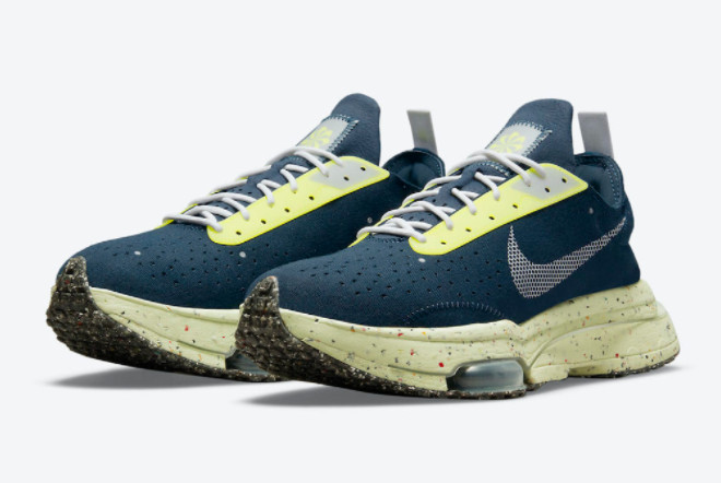 Nike Air Zoom Type Crater Navy Yellow DH9628-400 - Stylish and Sustainable Sneakers