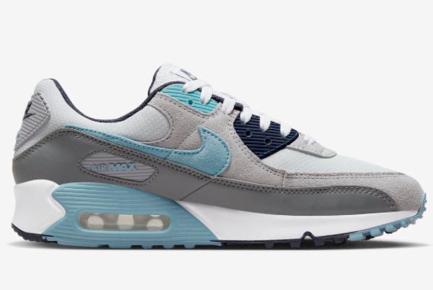 Nike Air Max 90 Grey Blue DM0029-003 - Shop Stylish Sneakers Online