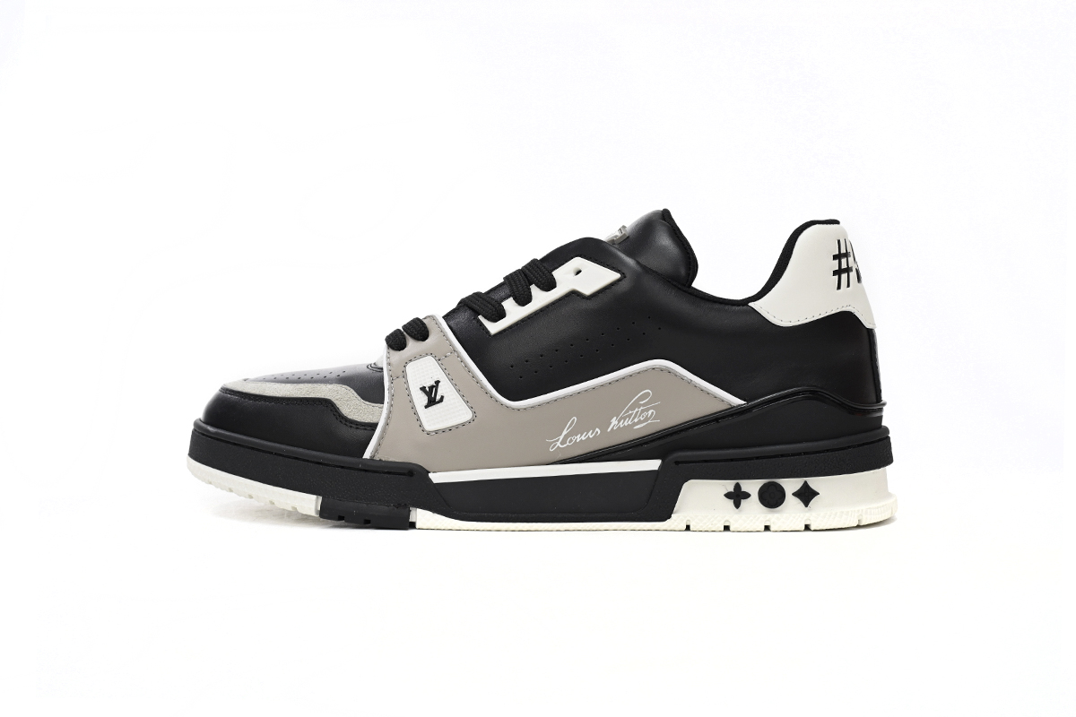 Louis Vuitton Trainer Black Grey 1AAHS2
