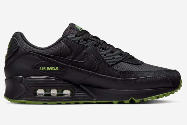 Nike Air Max 90 'Black Chlorophyll' Black/Black-Chlorophyll DQ4071-005 - Latest Release for the Iconic Sneaker