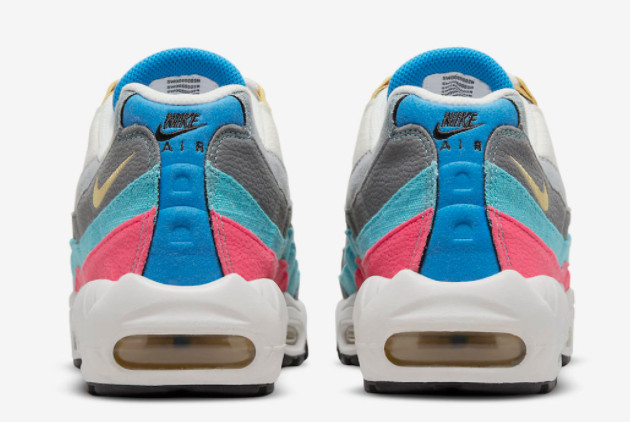 Nike Air Max 95 Air Sprung Sail/Grey-Aqua-Pink DH4755-001 - Latest Release at Competitive Prices
