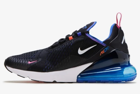 Nike Air Max 270 Black/Blue-Orange DC1858-001 - Stylish and Comfortable Sneakers