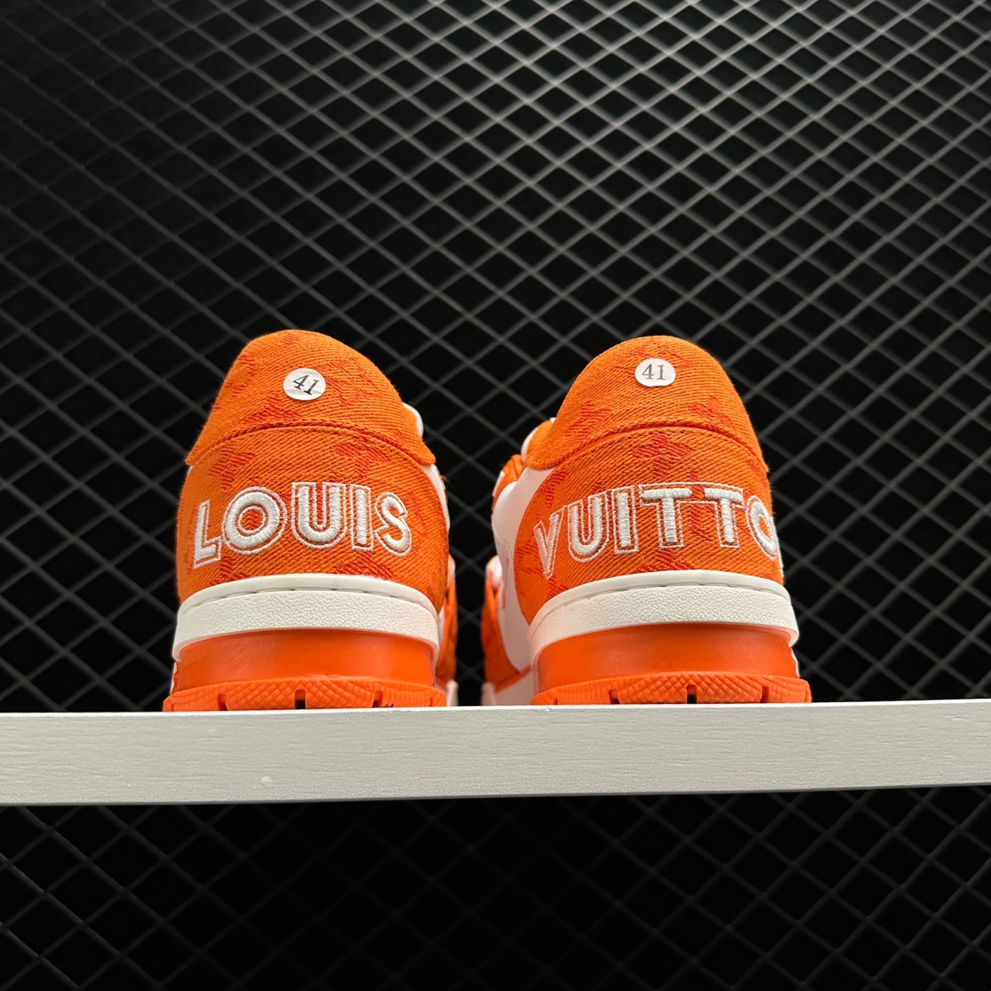 Louis Vuitton Trainer Monogram Denim Orange 1A9ZD6 - Stylish and Exclusive Footwear