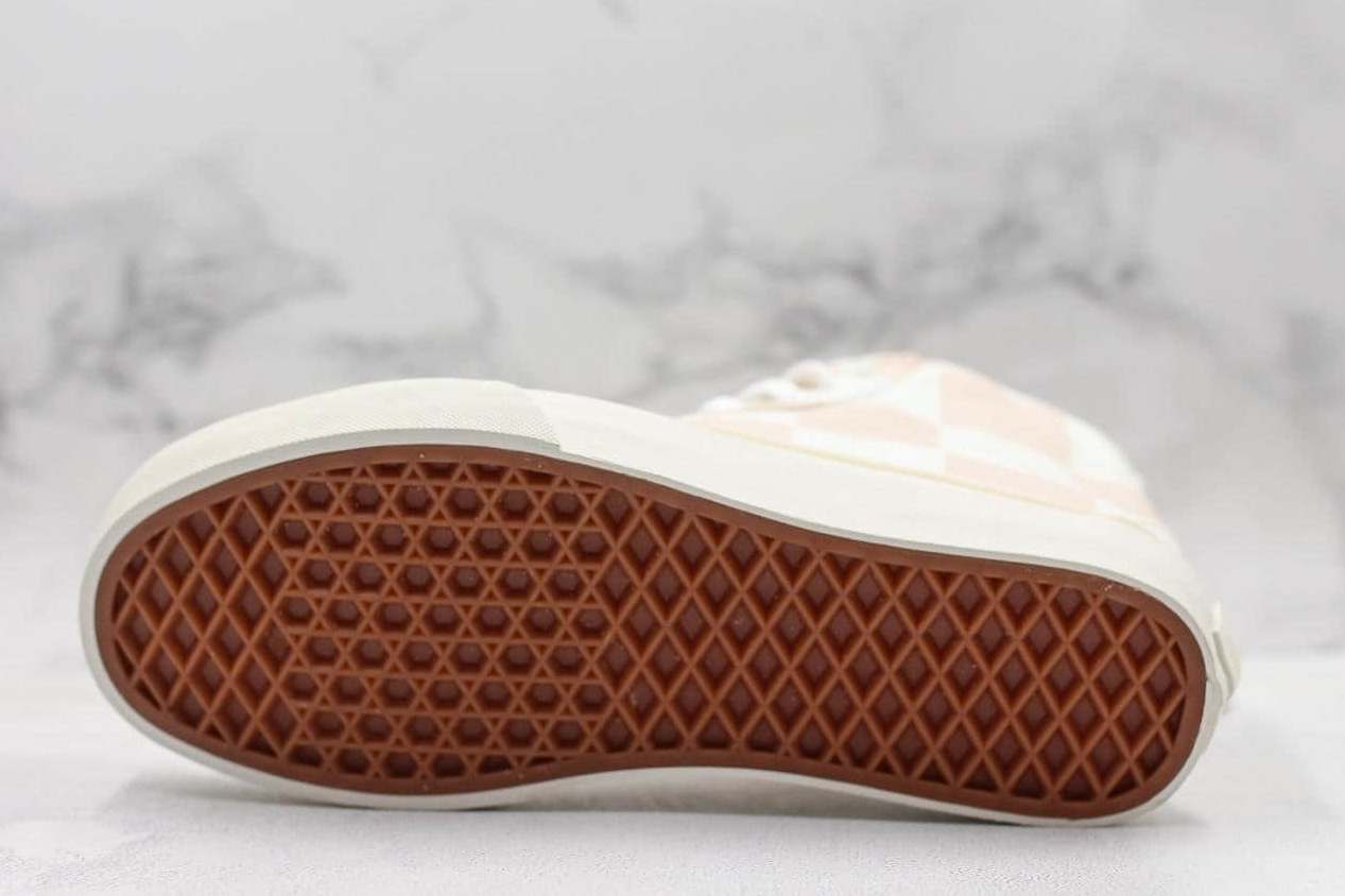 Vans Sk8-Hi 138 Decon Sf Big Check Macadamia Marshmallow | Premium Skate Shoes