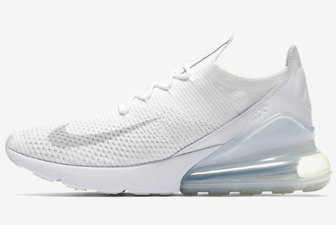 Nike Air Max 270 Flyknit 'Triple White' AO1023-102 - Stylish Sneakers for Ultimate Comfort | Shop Now!