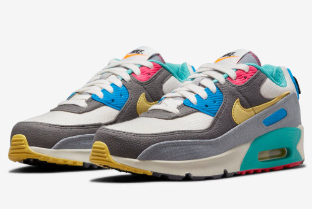 Nike Air Max 90 GS Multi-Color DN4415-001 | Lightweight and Stylish Sneakers