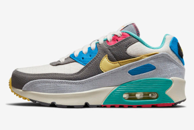 Nike Air Max 90 GS Multi-Color DN4415-001 | Lightweight and Stylish Sneakers