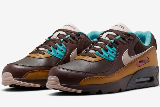 Nike Air Max 90 Gore-Tex 'Velvet Brown' - Stylish and Weather-Resistant Shoes