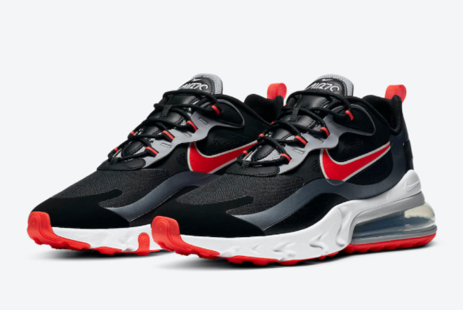 Nike Air Max 270 React Black Silver Red White CT1646-001 - Stylish and Dynamic Sneakers from Nike