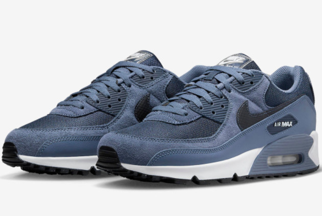 Nike Air Max 90 'Diffused Blue' Sneakers - Diffused Blue/Obsidian-White-Black FD0664-400