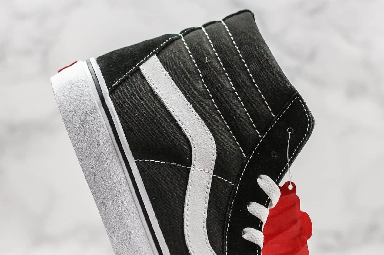Vans Sk8-Hi Tapered Canvas Shoe - Black/True White | Stylish & Durable Footwear