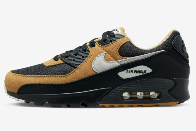 Nike Air Max 90 'Elemental Gold' Black/Summit White-Elemental Gold DQ4071-003: Stylish and Versatile Sneakers for Men