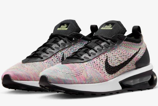 Nike Air Max Flyknit Racer 'Multi-Color' Ghost Green/Black-Pink Blast-Photo Blue DM9073-300 - Shop Now for Versatile Athletic Shoes!