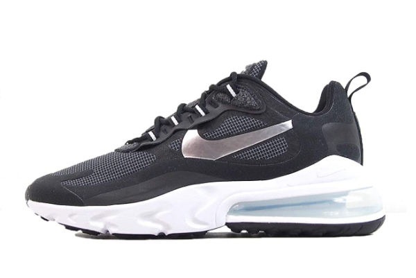 Nike Air Max 270 React Black/Metallic Silver-White CQ4598-071 – Trendy and Stylish Footwear for Every Occasion