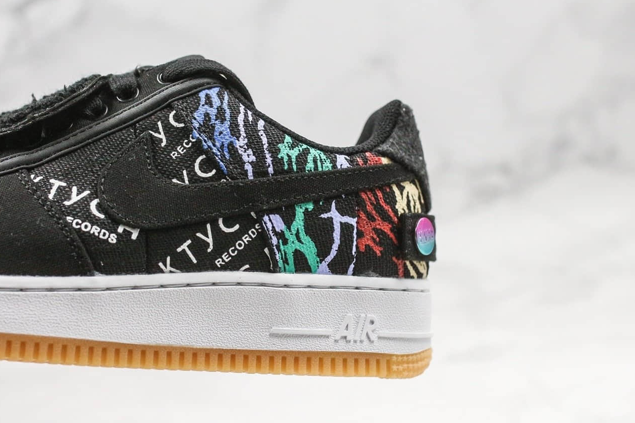 Travis Scott x Nike Air Force 1 Astroworld Black Multi Color CN2405 001 - Limited Edition Sneakers