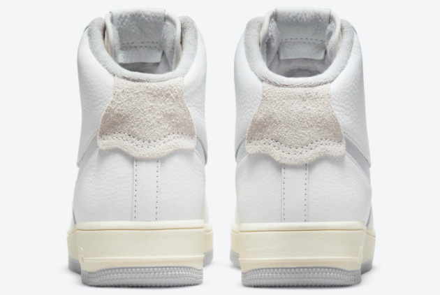 Nike Air Force 1 Strapless 'Light Smoke Grey' Shoes | Summit White