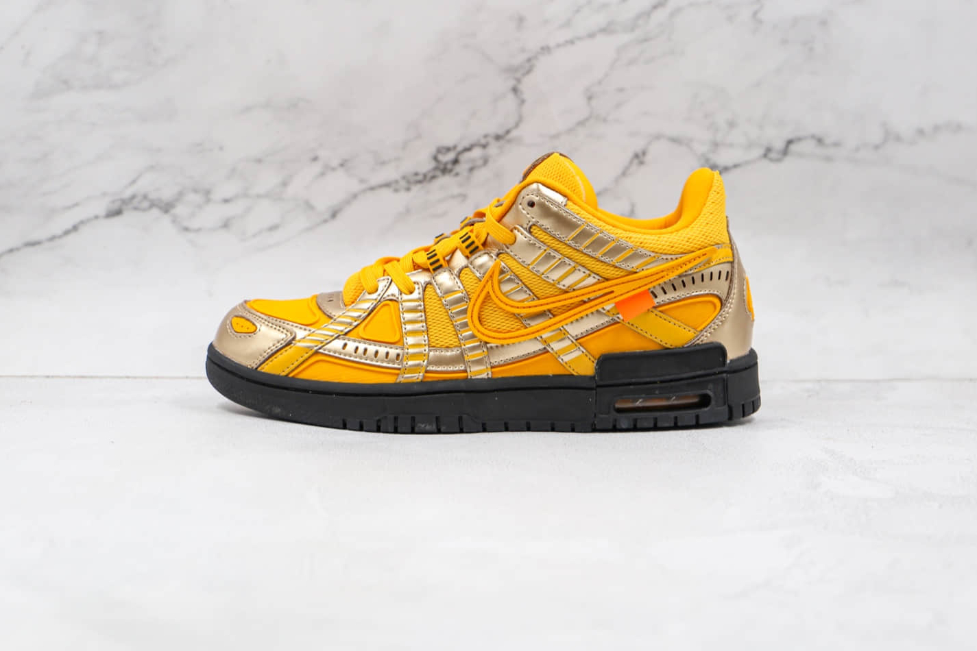 Nike Off-White x Air Rubber Dunk 'University Gold' CU6015-700 - Limited Edition Sneakers