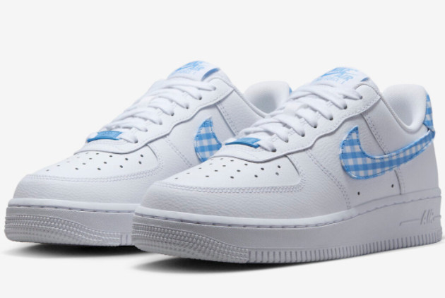 Nike Air Force 1 Low 'Blue Gingham' DZ2784-100 - Stylish and Classic Sneakers