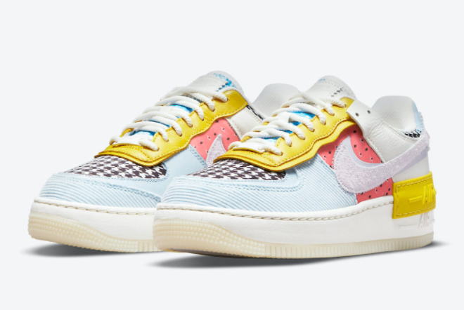 Nike Air Force 1 Shadow Multi-Color Women's Sneakers - DM8076-100