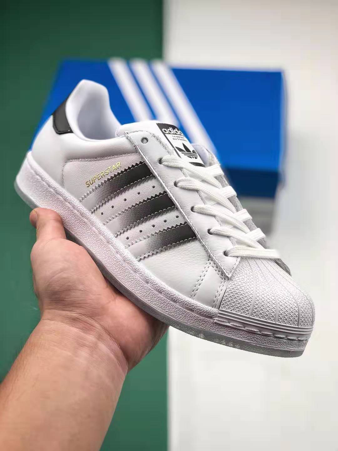 Adidas Originals Superstar Cloud White/Core Black Shoes 'Black White' EG9289