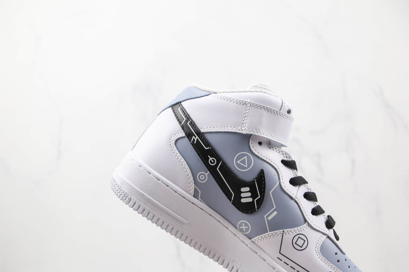 Nike Air Force 1 07 Low White Sky Blue Red Multi Color CW2288-115 - Stylish and Versatile Sneakers for Men