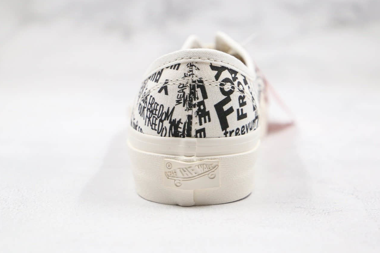 Vans Vault x Comme des Garcons Authentic LX CDG Graffiti Shoes - Exclusive Collaboration