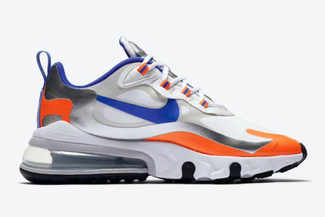 Nike Air Max 270 React 'Knicks' CW3094-100 - Stylish and comfortable sneakers for basketball enthusiasts