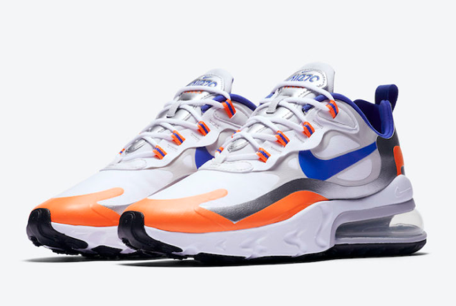 Nike Air Max 270 React 'Knicks' CW3094-100 - Stylish and comfortable sneakers for basketball enthusiasts