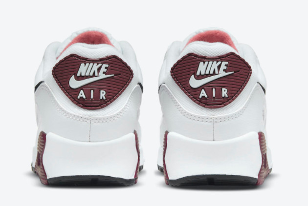 Nike Air Max 90 White/Black-Maroon DH1316-100 - Stylish and Comfortable Sneakers