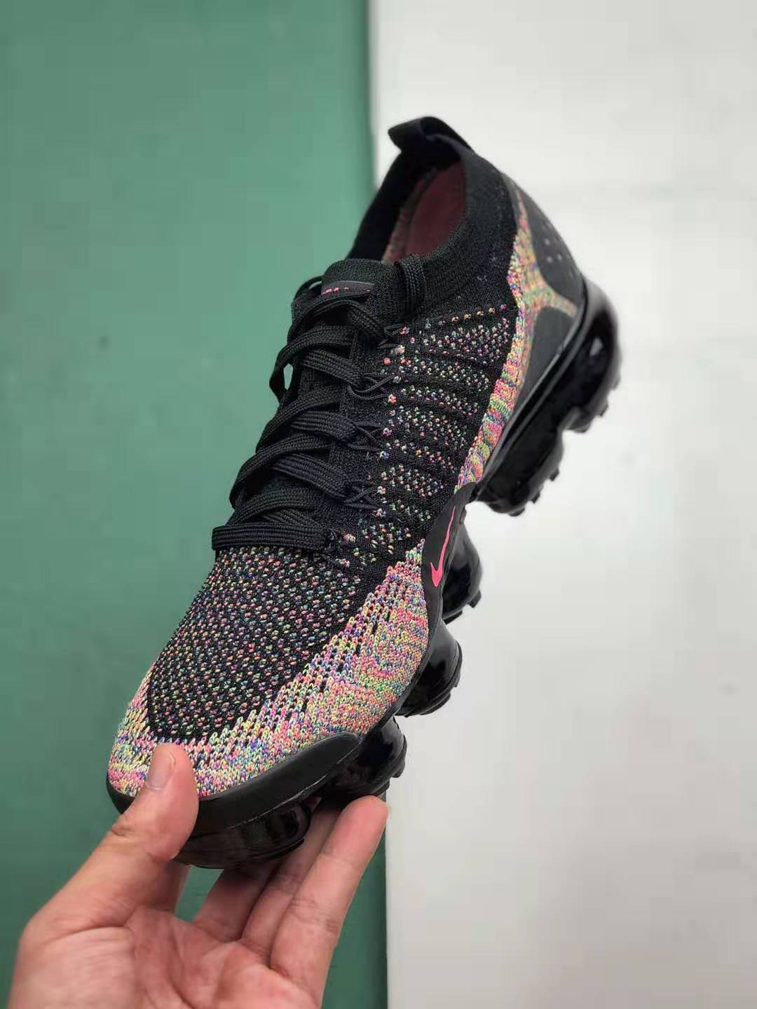 Nike Air VaporMax Flyknit 2 'Black Multi-Color' 942842-017 - Stylish and Versatile Sneakers for Every Occasion