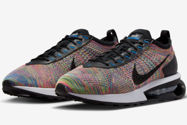 Nike Air Max Flyknit Racer 2.0: Multi-Color/Black-Racer Blue Sneakers FD2765